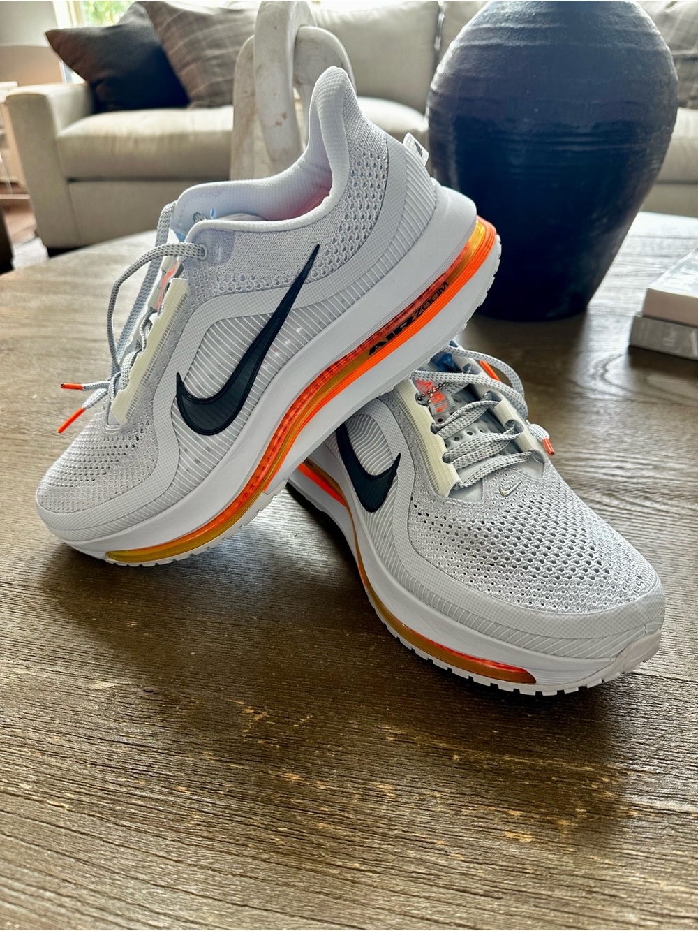 Nike Pegasus Premium Airscape Grey/White/Orange Size 11